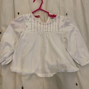 Mini Boden Pintuck Cotton Shirt